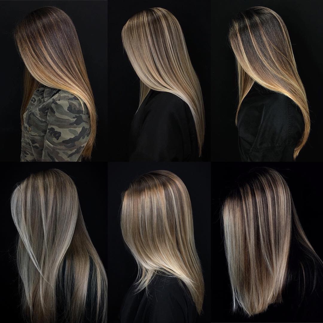 Сложное окрашивание волос до и после