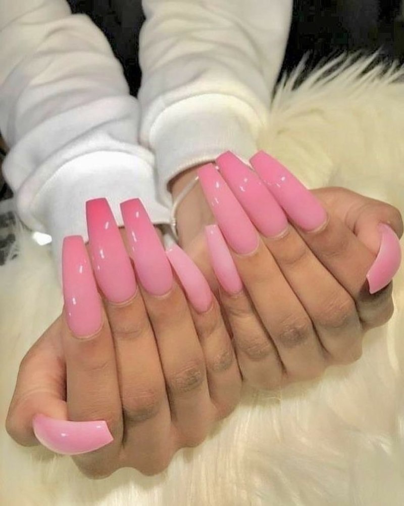 Педикюр длинные ногти