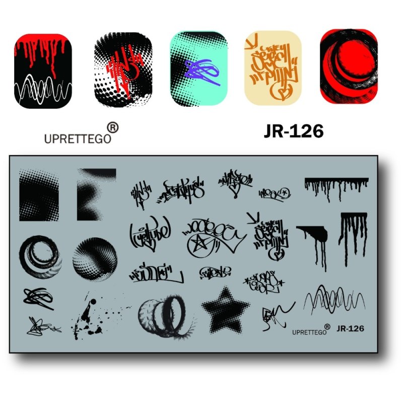 Пластина для стемпинга Calligraphy Jr 126