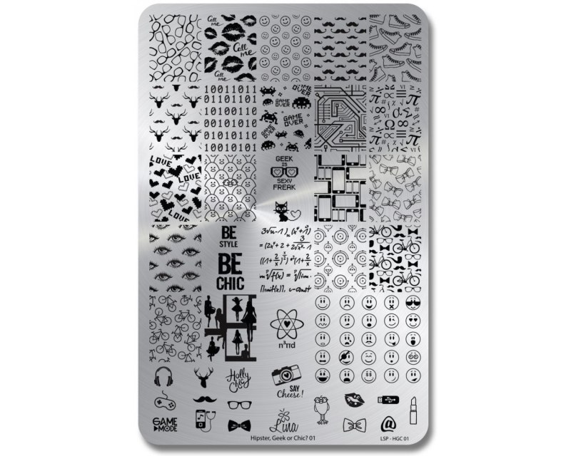 Стемпинг пластины Creative shop