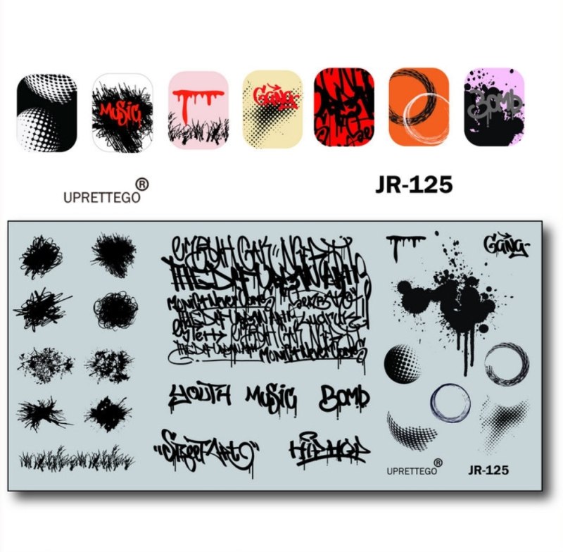 Пластина для стемпинга Calligraphy Jr 126
