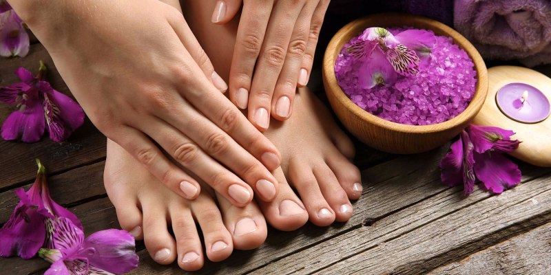Manicure and Pedicure background
