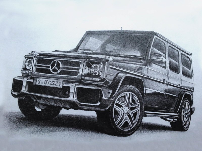 Раскраска Мерседес Гелендваген g63