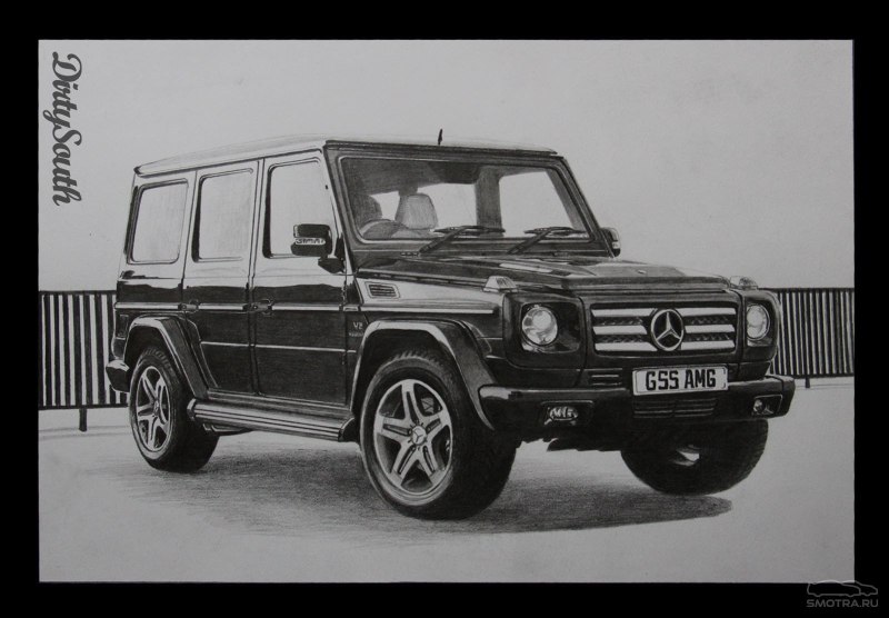Раскраска Мерседес Гелендваген g63