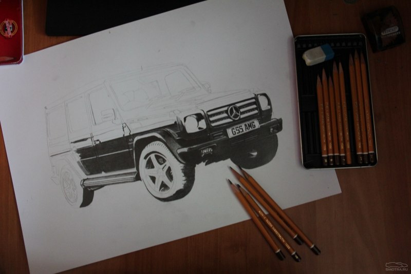 Mercedes Benz g65 Blueprint