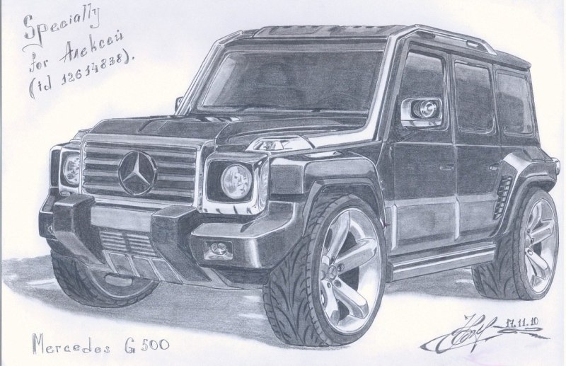 Mercedes-Benz g65 рисунок