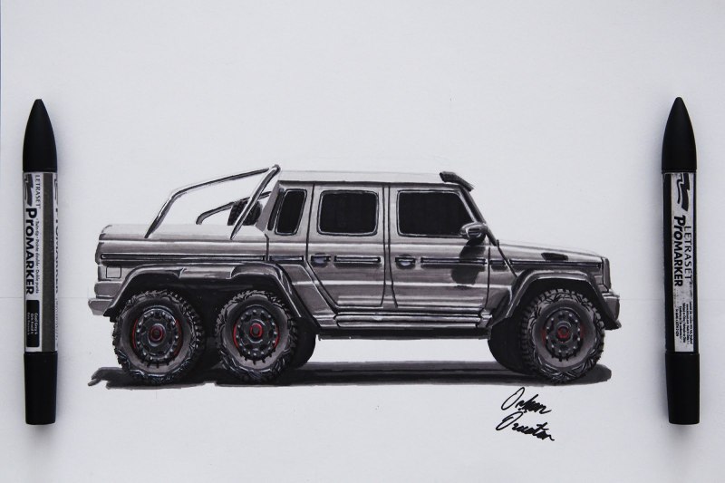 Раскраска Мерседес Бенц g63