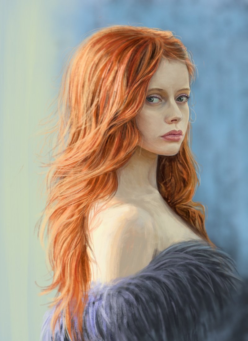 Ева Элфи рыжие волосы