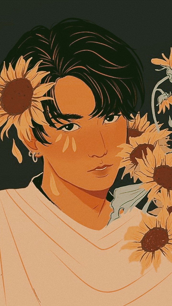 БТС арт желтый