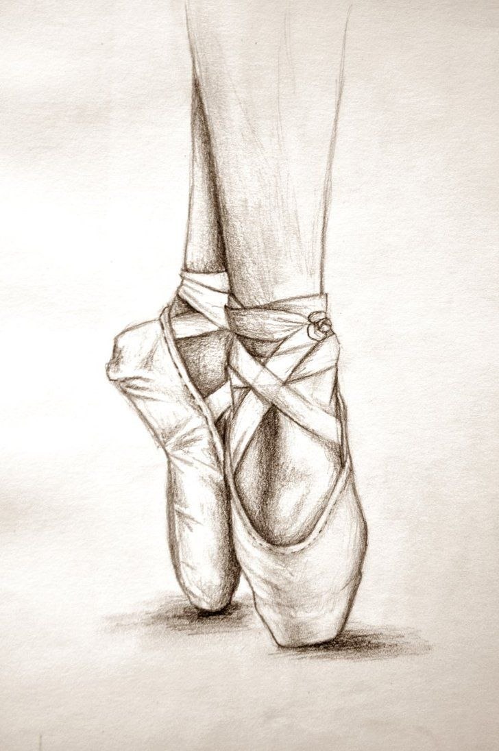 Пуанты гуашью