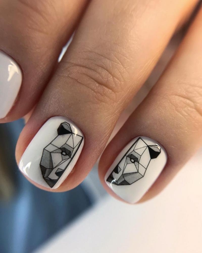 Геометрический маникюр