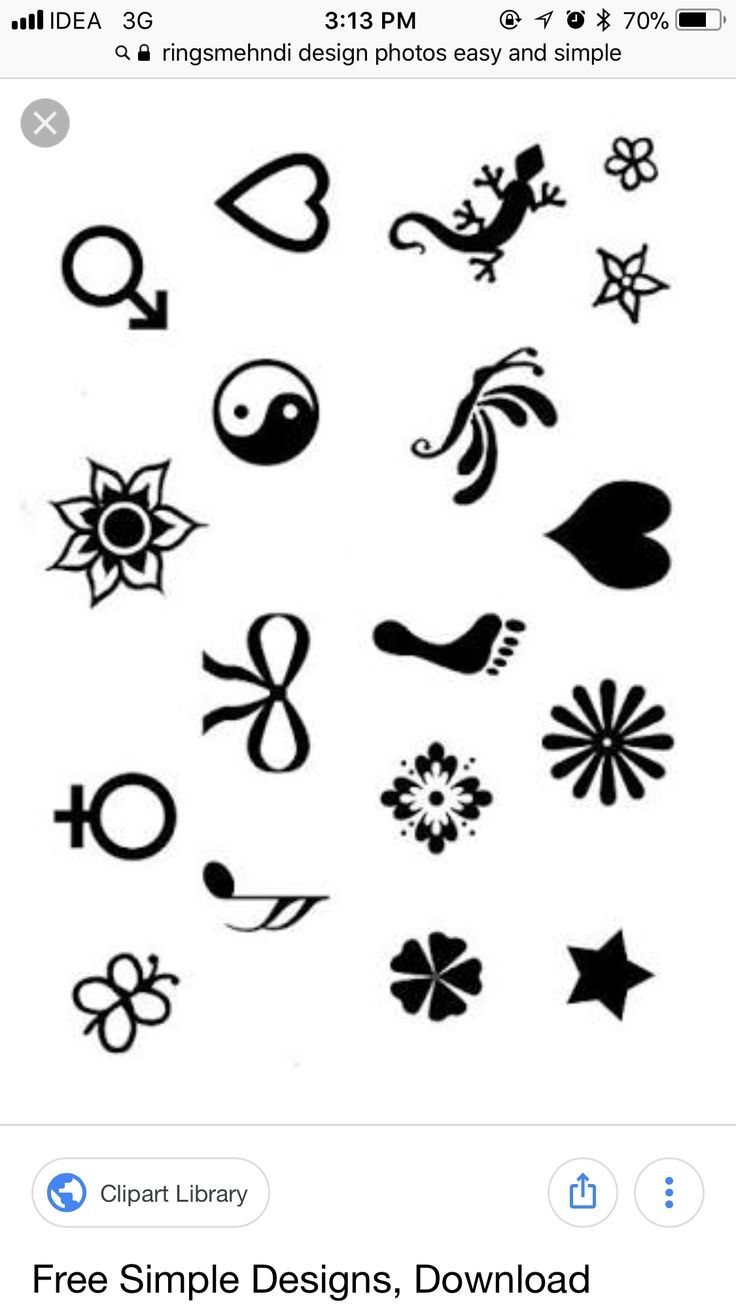 Простые тату хной для мальчиков