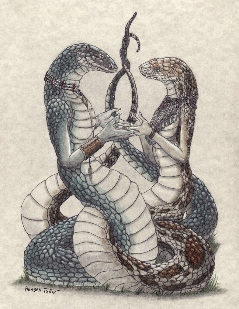 Змея арт рисунок