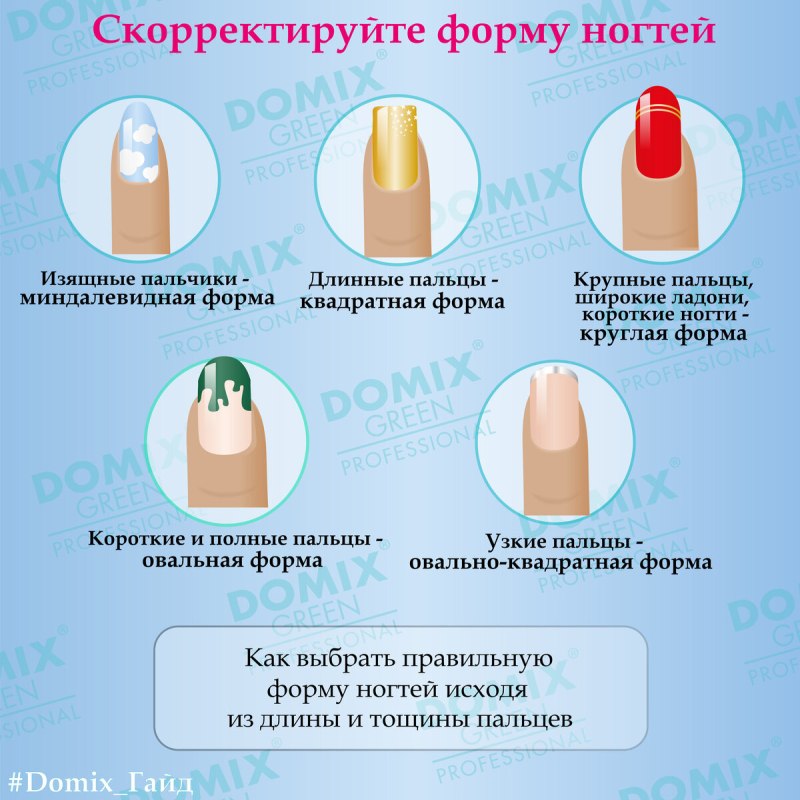 Форма ногтей для маникюра