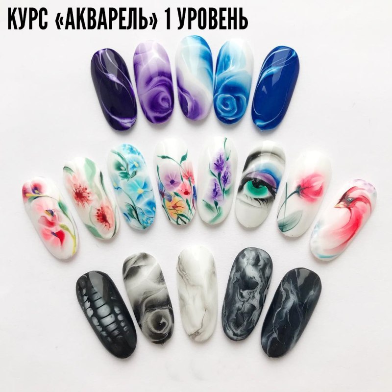 Фиолетовый маникюр