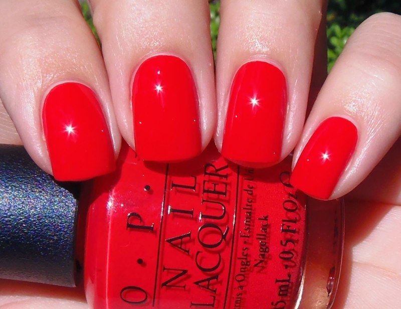 OPI красный гель