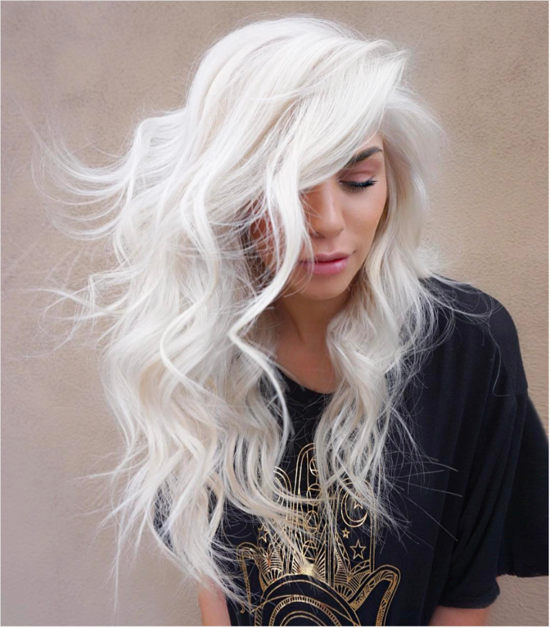 Платиновый цвет волос на короткие волосы