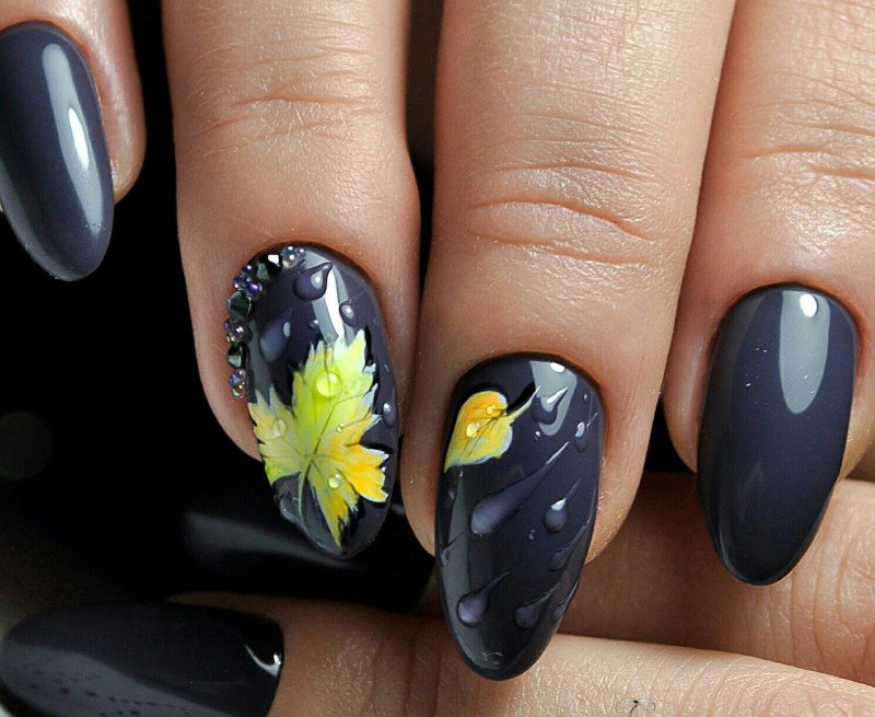 Осенний дизайн ногтей