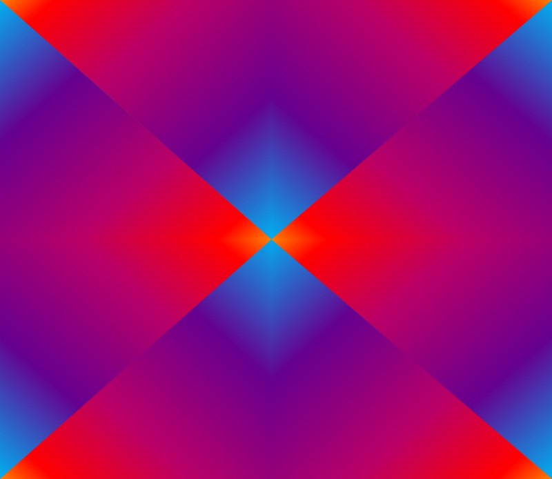 Красный и синий