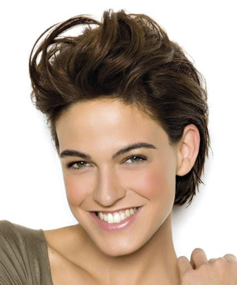 Пикси с челкой назад