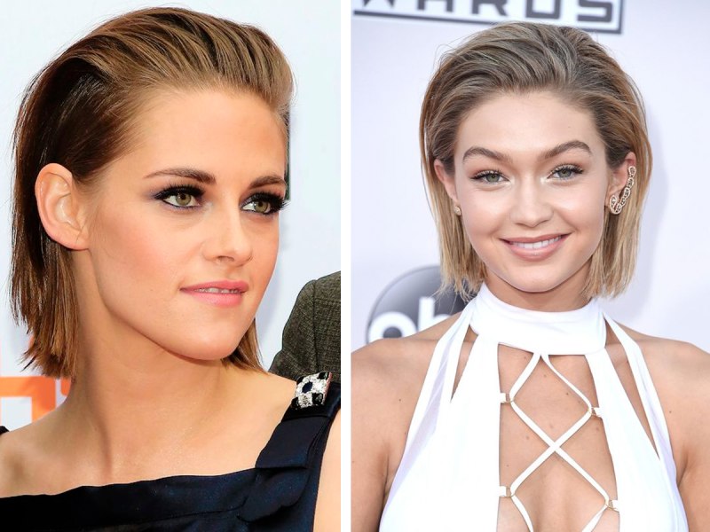 Дженнифер Лоуренс с зализанными волосами