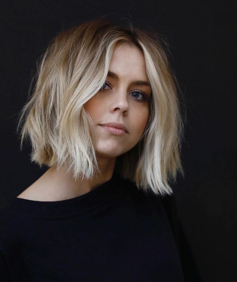 Каре Блант Боб 2020 шатенка