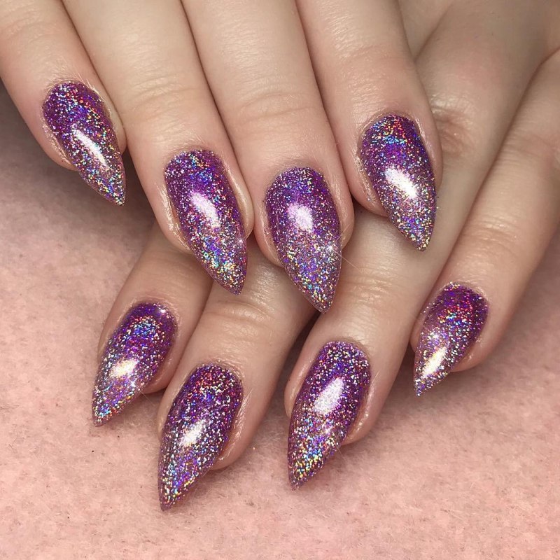 Растяжка блестками