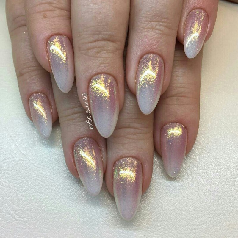 Маникюр градиент с втиркой