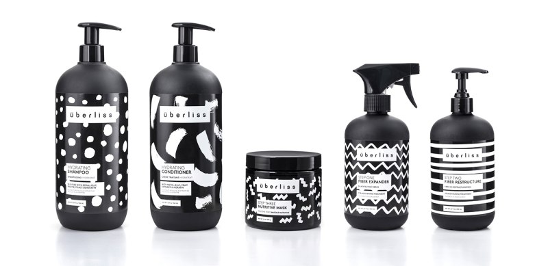 Черно-белая упаковка косметики