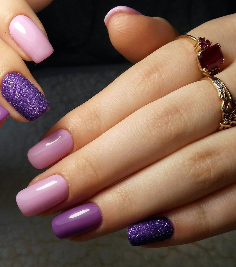 Темно фиолетовый маник