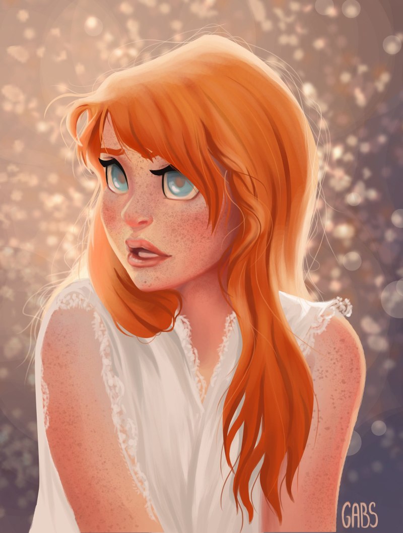 Рыжая ведьма с зелеными глазами