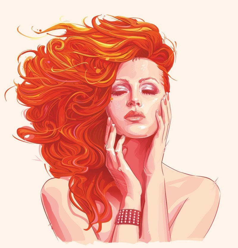 Девушка с рыжими волосами