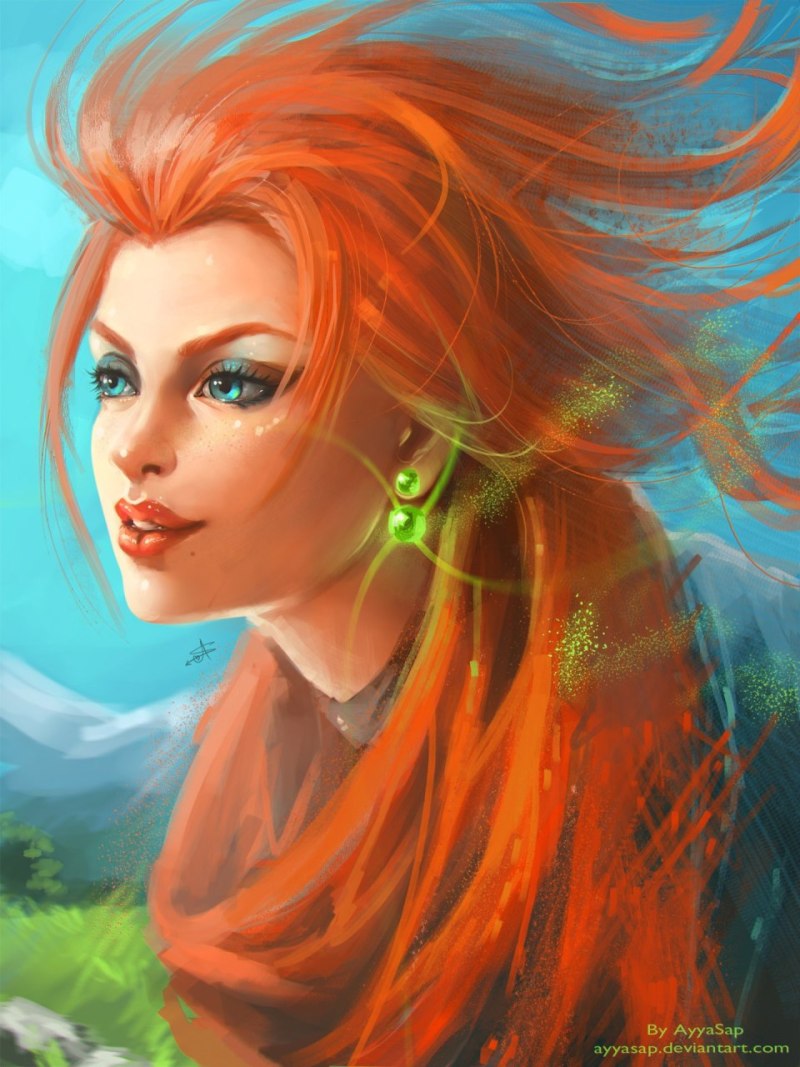 Девушка с апельсинами