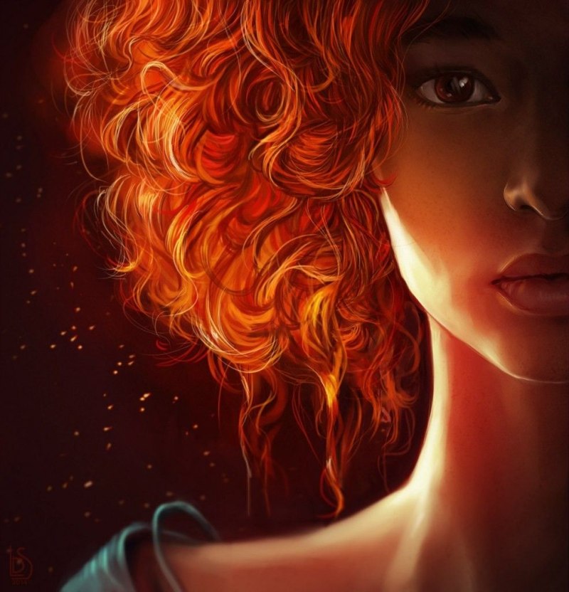 Рыжие волосы мультяшные