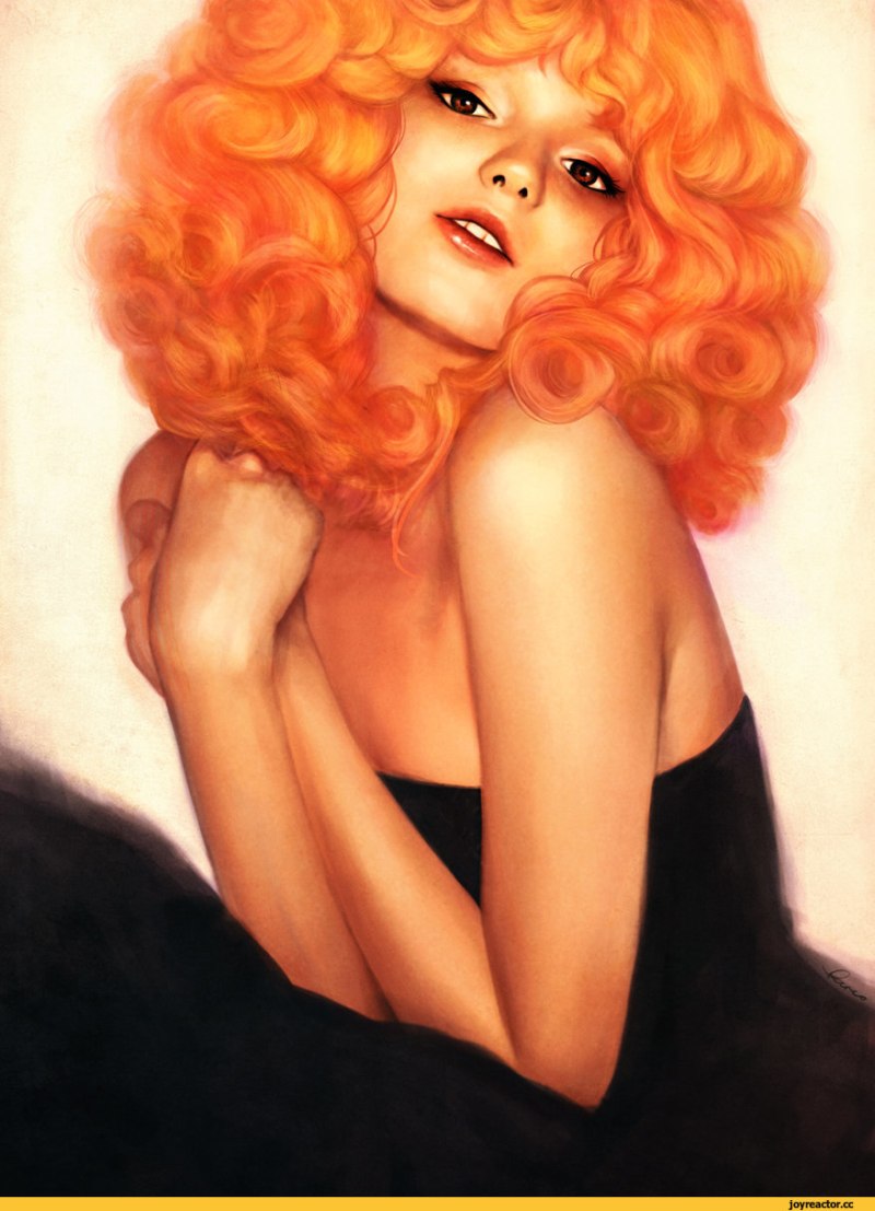 Портрет рыжей девушки