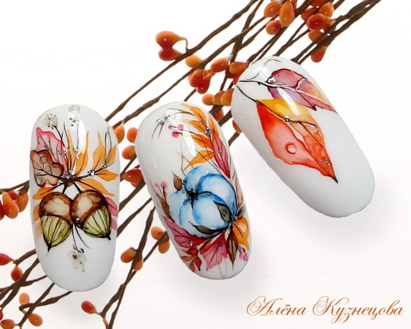 Дизайн ногтей закат-Восход