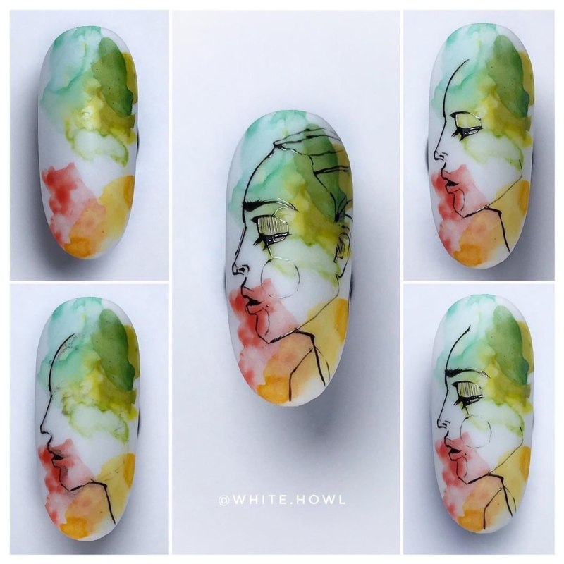 Осенние дизайны ногтей пошагово