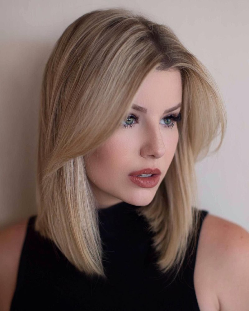 Лонг Боб каре с челкой 2021