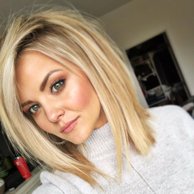 Длинное каре на квадратное лицо