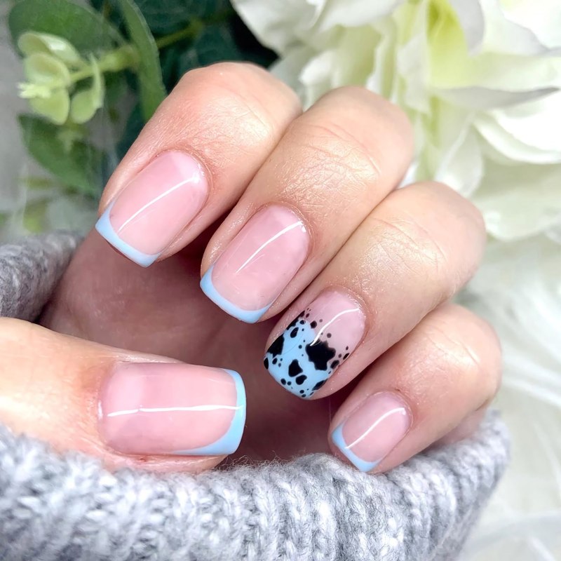 Маникюр на короткие квадратные