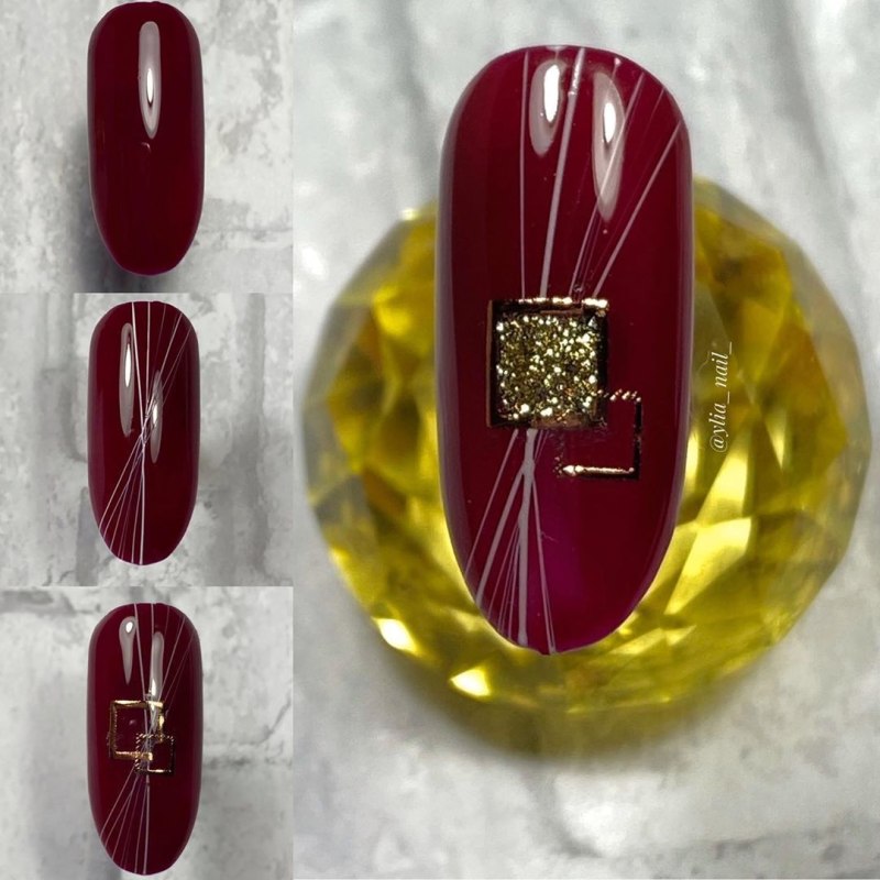 Маникюр с паутинкой