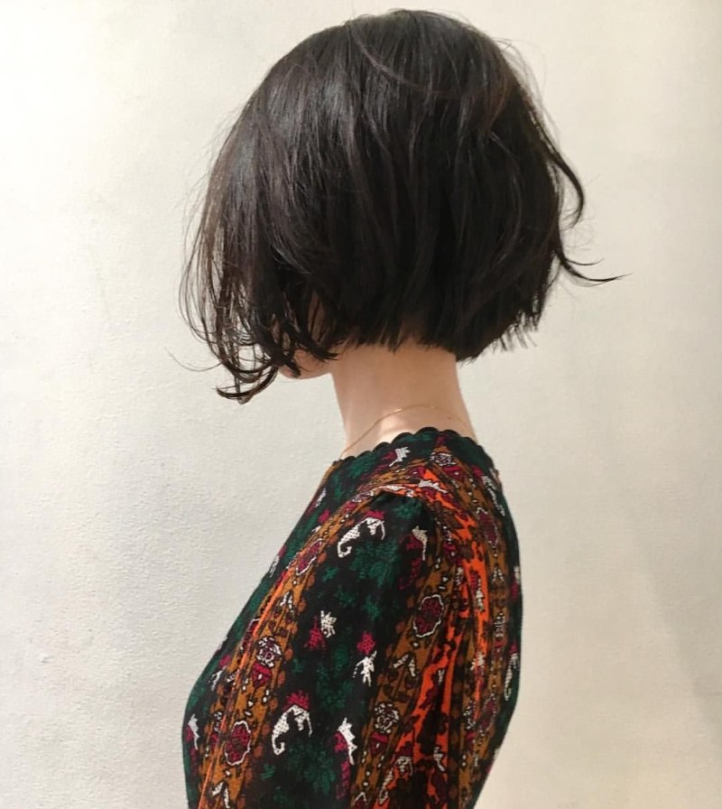 Короткая стрижка со спины
