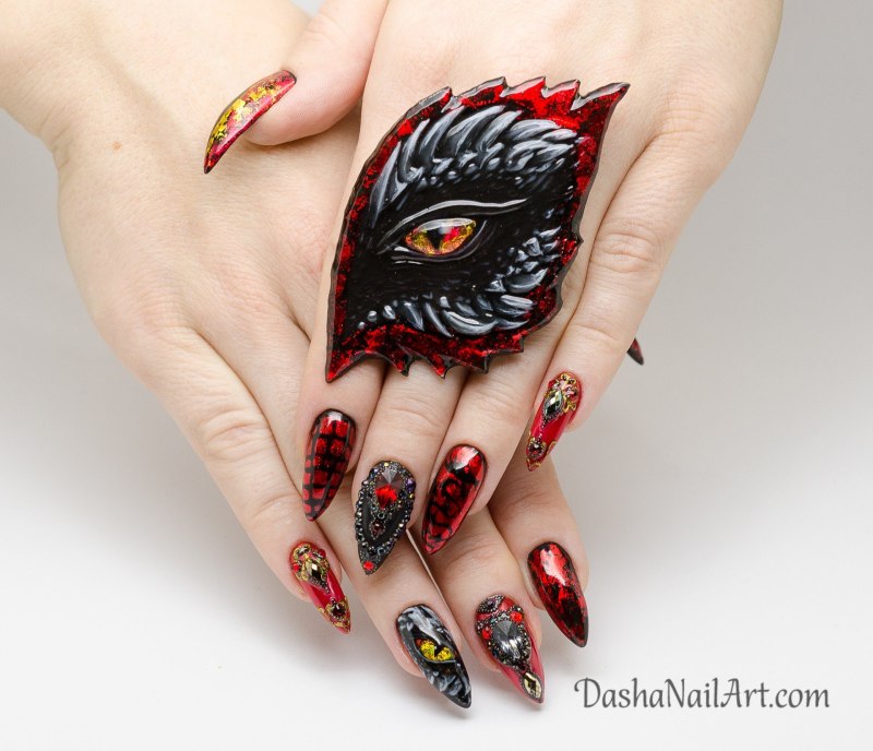 Тату на ногтях