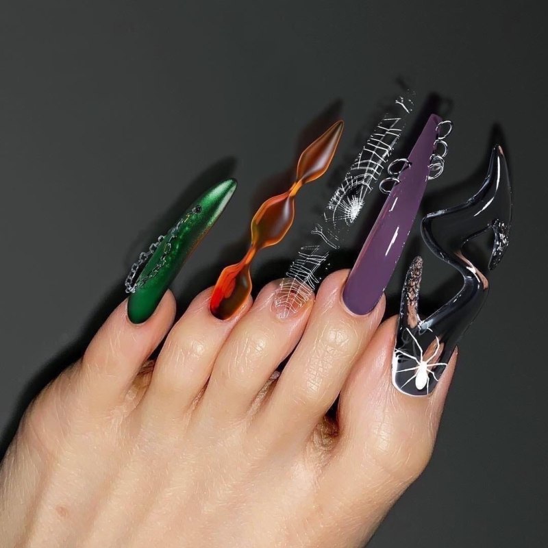 Маникюр в китайском стиле