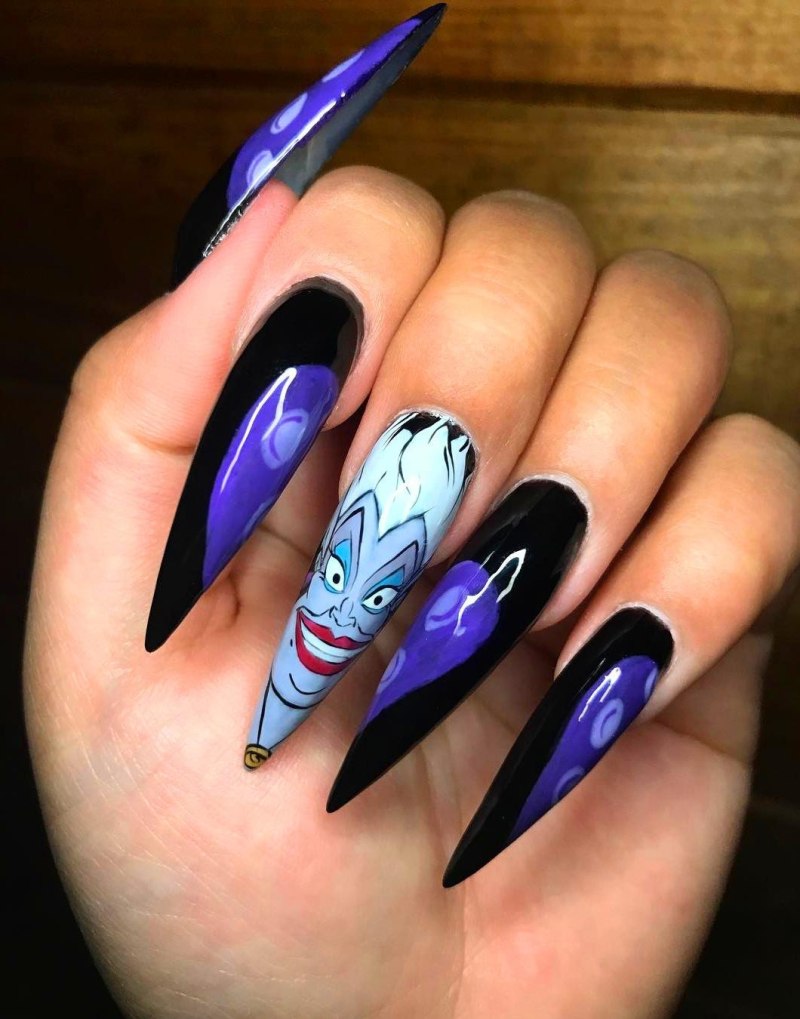 Маникюр на острые ногти