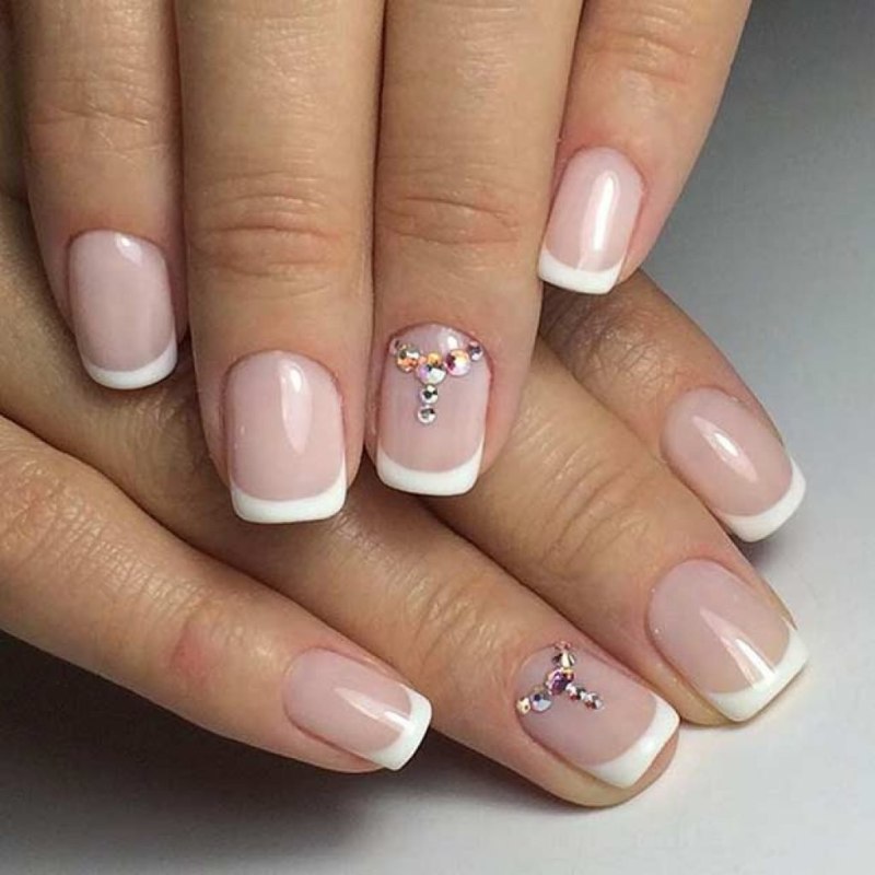 Френч на короткие ногти