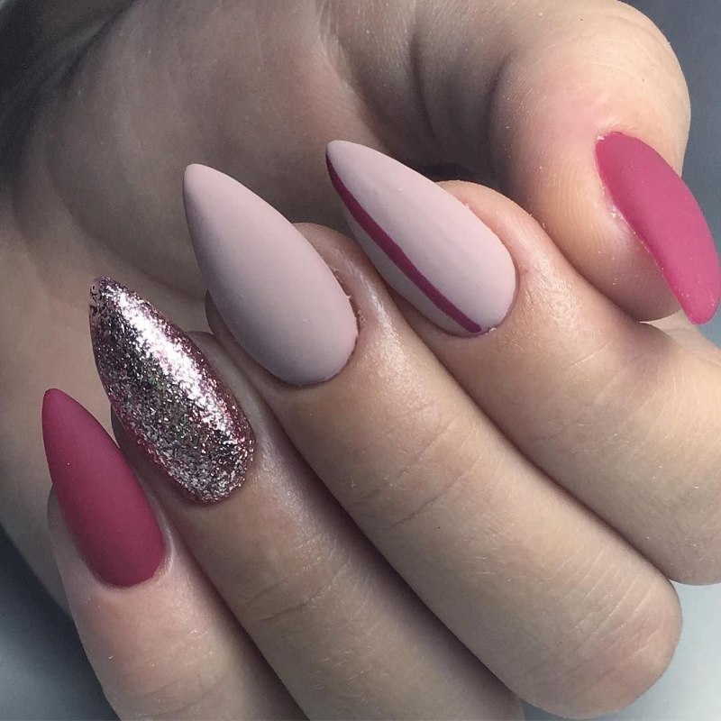 Маникюр на длинные ногти