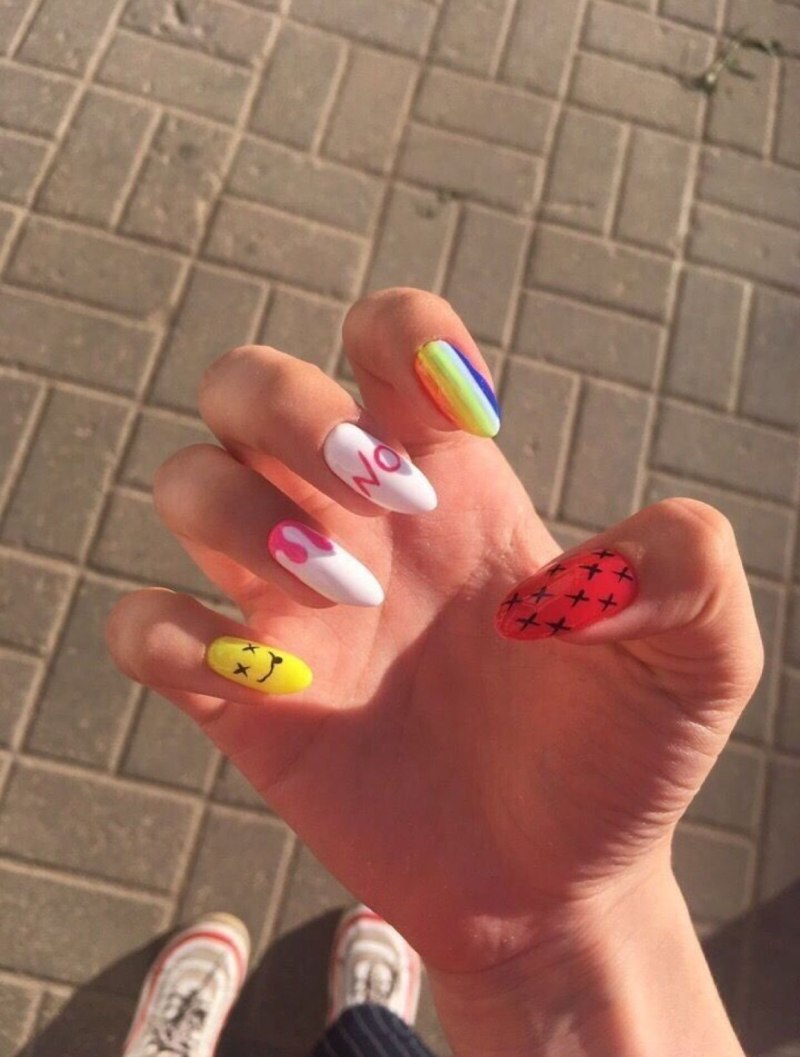 Маникюр в стиле инди КИД