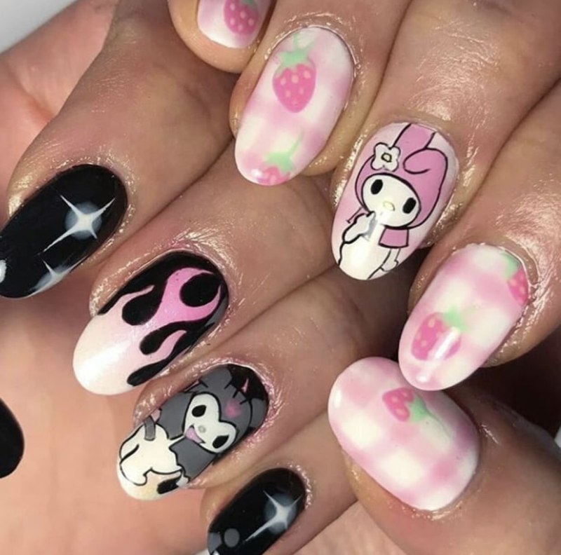 Ногти в стиле инди