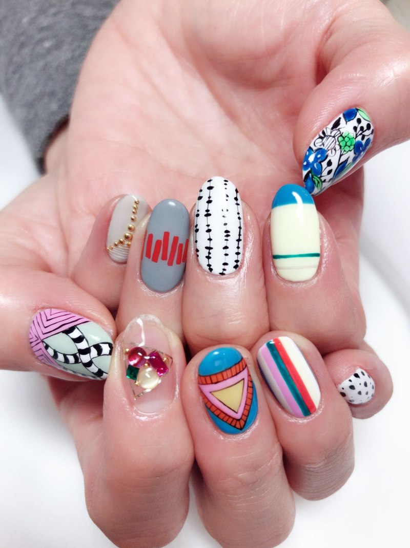 Маникюр с едой